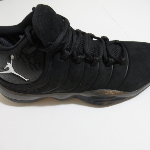 Nike Air Jordan Super.Fly 2017 Flight Black/Chrome Sneakers Men’s Size 10, NEW - Picture 5 of 10